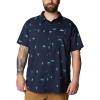 imageColumbia Mens Utilizer Printed Woven Short SleeveCollegiate Navy Camp Social