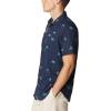 imageColumbia Mens Utilizer Printed Woven Short SleeveCollegiate Navy Camp Social