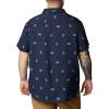 imageColumbia Mens Utilizer Printed Woven Short SleeveCollegiate Navy Camp Social