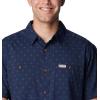 imageColumbia Mens Utilizer Printed Woven Short SleeveCollegiate Navy Dawn Dot Multicolor