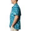 imageColumbia Sportswear Mens Trollers Best Short Sleeve ShirtAegean Blue Freshwater Roots Print