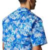 imageColumbia Sportswear Mens Trollers Best Short Sleeve ShirtBlue Macaw Festive Fishin Print