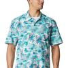 imageColumbia Sportswear Mens Trollers Best Short Sleeve ShirtBright Aqua Polynesian Print