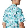 imageColumbia Sportswear Mens Trollers Best Short Sleeve ShirtBright Aqua Polynesian Print