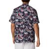 imageColumbia Sportswear Mens Trollers Best Short Sleeve ShirtCollegiate Navy Fireworks Fish Print