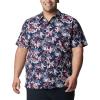 imageColumbia Sportswear Mens Trollers Best Short Sleeve ShirtCollegiate Navy Fireworks Fish Print