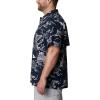 imageColumbia Sportswear Mens Trollers Best Short Sleeve ShirtCollegiate Navy Mighty Marlins Print