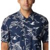 imageColumbia Sportswear Mens Trollers Best Short Sleeve ShirtCollegiate Navy Mighty Marlins Print