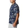 imageColumbia Sportswear Mens Trollers Best Short Sleeve ShirtCollegiate Navy Mighty Marlins Print