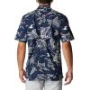 imageColumbia Sportswear Mens Trollers Best Short Sleeve ShirtCollegiate Navy Mighty Marlins Print