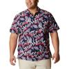 imageColumbia Sportswear Mens Trollers Best Short Sleeve ShirtCollegiate Navy Tuna Paradise Print