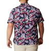 imageColumbia Sportswear Mens Trollers Best Short Sleeve ShirtCollegiate Navy Tuna Paradise Print