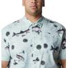 imageColumbia Sportswear Mens Trollers Best Short Sleeve ShirtCool Green Freshwater Dryfly Print