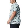 imageColumbia Sportswear Mens Trollers Best Short Sleeve ShirtCool Green Freshwater Dryfly Print