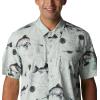 imageColumbia Sportswear Mens Trollers Best Short Sleeve ShirtCool Green Freshwater Dryfly Print