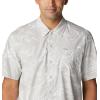 imageColumbia Sportswear Mens Trollers Best Short Sleeve ShirtCool Grey Mighty Marlins Print