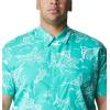 imageColumbia Sportswear Mens Trollers Best Short Sleeve ShirtElectric Turquoise Mighty Marlins Print