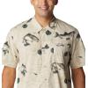 imageColumbia Sportswear Mens Trollers Best Short Sleeve ShirtFossil Freshwater Dryfly Print