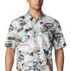 imageColumbia Sportswear Mens Trollers Best Short Sleeve ShirtPond Offshore Archive Print