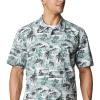 imageColumbia Sportswear Mens Trollers Best Short Sleeve ShirtPond Polynesian Print
