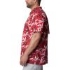 imageColumbia Sportswear Mens Trollers Best Short Sleeve ShirtRed Hibiscus Tuna Paradise Print
