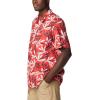 imageColumbia Sportswear Mens Trollers Best Short Sleeve ShirtRed Hibiscus Tuna Paradise Print