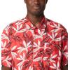 imageColumbia Sportswear Mens Trollers Best Short Sleeve ShirtRed Hibiscus Tuna Paradise Print