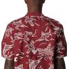 imageColumbia Sportswear Mens Trollers Best Short Sleeve ShirtRed Jasper Mighty Marlins Print