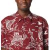 imageColumbia Sportswear Mens Trollers Best Short Sleeve ShirtRed Jasper Mighty Marlins Print
