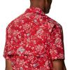 imageColumbia Sportswear Mens Trollers Best Short Sleeve ShirtRed Spark Americana Fishing Print