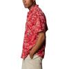 imageColumbia Sportswear Mens Trollers Best Short Sleeve ShirtRed Spark Americana Fishing Print