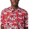 imageColumbia Sportswear Mens Trollers Best Short Sleeve ShirtRed Spark Fireworks Fish Print