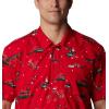imageColumbia Sportswear Mens Trollers Best Short Sleeve ShirtRed Spark Reel Joy Print