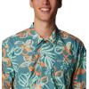 imageColumbia Sportswear Mens Trollers Best Short Sleeve ShirtTranquil Teal Wildwaters Print