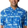 imageColumbia Sportswear Mens Trollers Best Short Sleeve ShirtVivid Blue Anchors Up