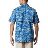 imageColumbia Sportswear Mens Trollers Best Short Sleeve ShirtVivid Blue Freshwater Roots Print