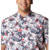 imageColumbia Sportswear Mens Trollers Best Short Sleeve ShirtWhite Fireworks Fish Print
