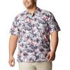 imageColumbia Sportswear Mens Trollers Best Short Sleeve ShirtWhite Fireworks Fish Print