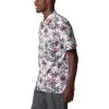 imageColumbia Sportswear Mens Trollers Best Short Sleeve ShirtWhite Fireworks Fish Print