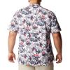 imageColumbia Sportswear Mens Trollers Best Short Sleeve ShirtWhite Fireworks Fish Print