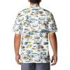 imageColumbia Sportswear Mens Trollers Best Short Sleeve ShirtWhite Watercolor Island Print
