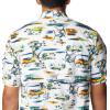 imageColumbia Sportswear Mens Trollers Best Short Sleeve ShirtWhite Watercolor Island Print