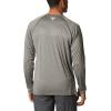imageMens PFG Terminal Tackle Heather Long Sleeve ShirtAlpine Tundra HeatherRed Spark Logo
