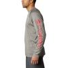 imageMens PFG Terminal Tackle Heather Long Sleeve ShirtAlpine Tundra HeatherRed Spark Logo