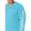 imageMens PFG Terminal Tackle Heather Long Sleeve ShirtAtoll HeatherWhite Logo