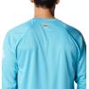 imageMens PFG Terminal Tackle Heather Long Sleeve ShirtAtoll HeatherWhite Logo