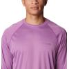 imageMens PFG Terminal Tackle Heather Long Sleeve ShirtBerry Jam HeatherGranite Purple Logo