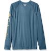 imageMens PFG Terminal Tackle Heather Long Sleeve ShirtBlue Heron HeatherDark Banana
