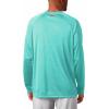 imageMens PFG Terminal Tackle Heather Long Sleeve ShirtBright Aqua HeatherColl Navy Logo