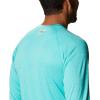 imageMens PFG Terminal Tackle Heather Long Sleeve ShirtBright Aqua HeatherSalmon Logo